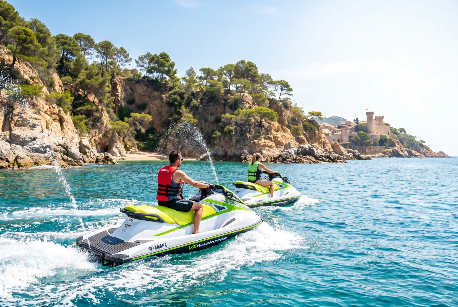 Excursión en moto de agua Yamaha VX de Blanes a Tossa de Mar, Costa Brava